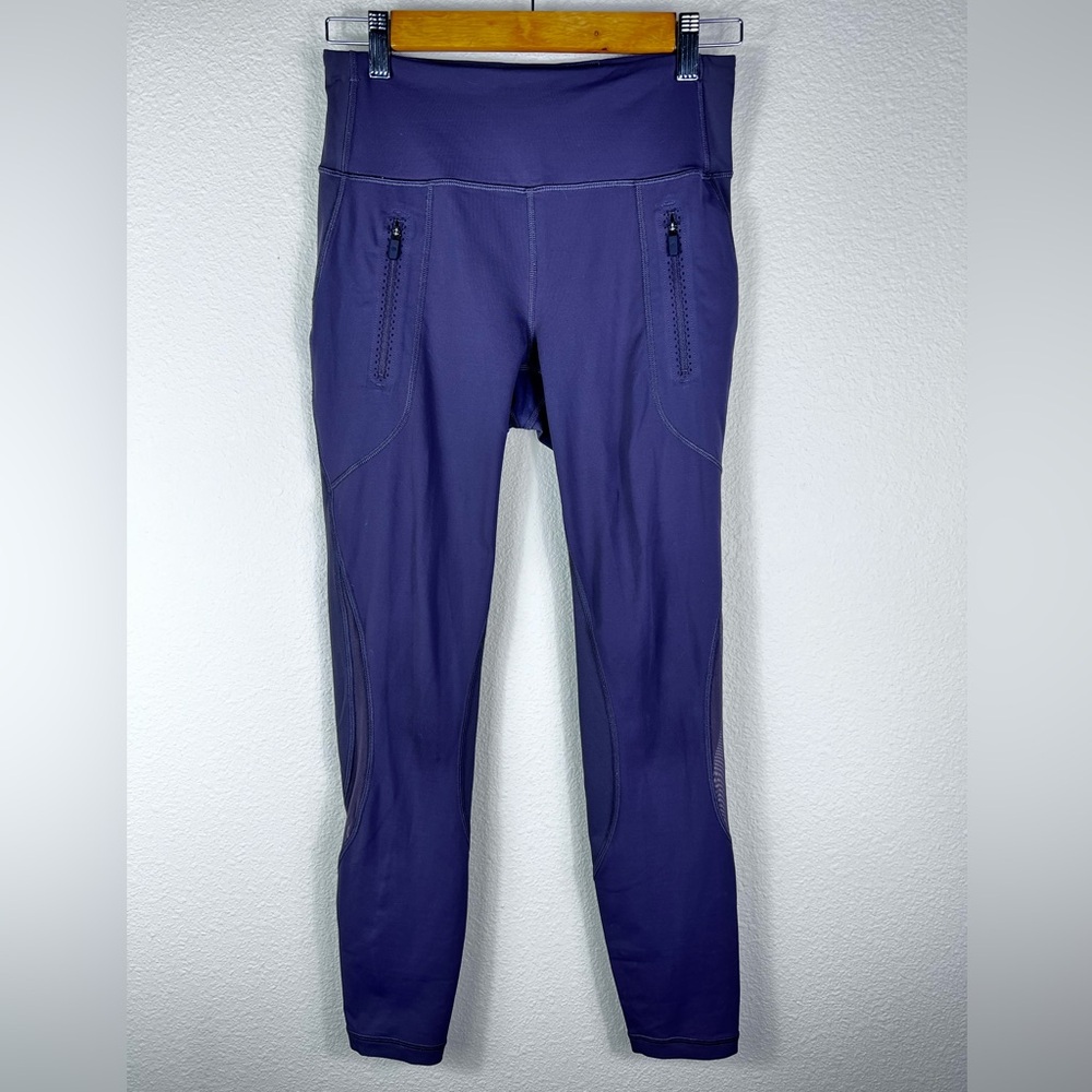 Lululemon Invigorate Pocket Mesh Legging Purple Mesh Leg Pockets Hi-Rise 6